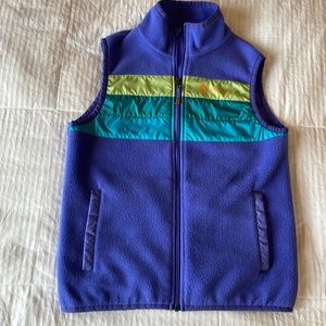 Cotopaxi fleece vest, sz s